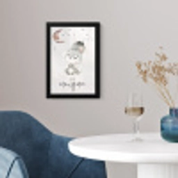 Quotes - Kinderen - Be unique - Jongens - Meisjes - Waterverf fotolijst zwart zonder passe partout klein -sfeer4