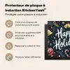 Feestelijk - Kerstgroet - Kleurrijk Inductie beschermer vinyl 3mm middel -usfeer2_FR