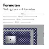 Oceaan - Schelp - Blauw - Wit Muismat XXL klein 681 -sfeer5