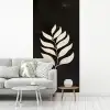 Blad - Wit - Minimalistisch fotobehang vinyl groot -woonkamer