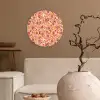 Retro - Bloemen - Patroon Wandcirkel plexiglas klein 852 -sfeer1