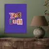 Yes fun - Kleurrijk - Collage-stijl PET vilt klein -sfeer2