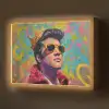 Kleurrijk portret - Kroon - Sterren Light Box met batterij (Wandlamp) middel -z3d_website