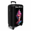 Ijshoorntje met Blauwe en Roze Verf NBS - Handbagage koffer - Kinderen Unisex middel -productfoto_3d