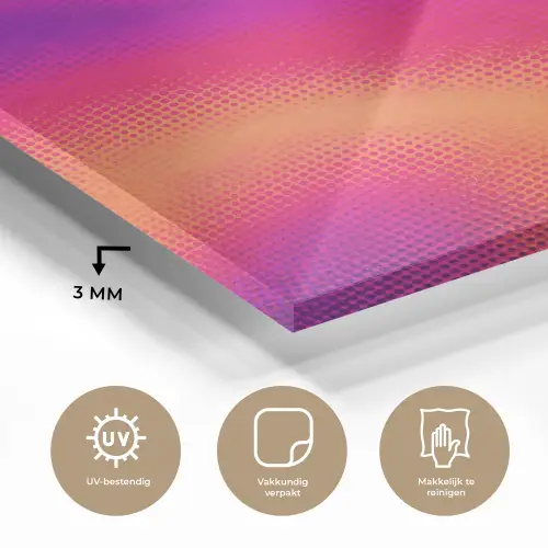 Abstract - Patroon - Kleurverloop plexiglas 5mm klein -sfeer2