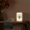 Basketbalbord - Minimalistisch - Zwart Light Box met kabel (Tafellamp) klein -sfeer4