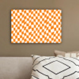 Golvend - Patroon - Oranje canvas 2cm klein 34 -sfeer3
