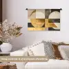 Abstract - Goud - Grijs - Vormen - Geometrisch Wandkleed katoen klein -sfeer1