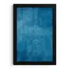 Beton - Blauw - Vintage - Structuur - Industrieel fotolijst zwart zonder passe partout klein -3d