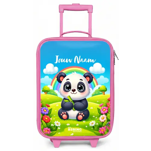 Pukkie Panda Kinderkoffer - Roze klein -zz3dotto