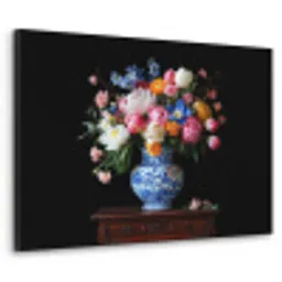 Rozen - Bloemen - Vaas - Boeket Textielframe - compleet frame klein -3d