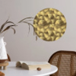 Modern - Cirkel - Goud Wandcirkel behangsticker klein 186 -sfeer3