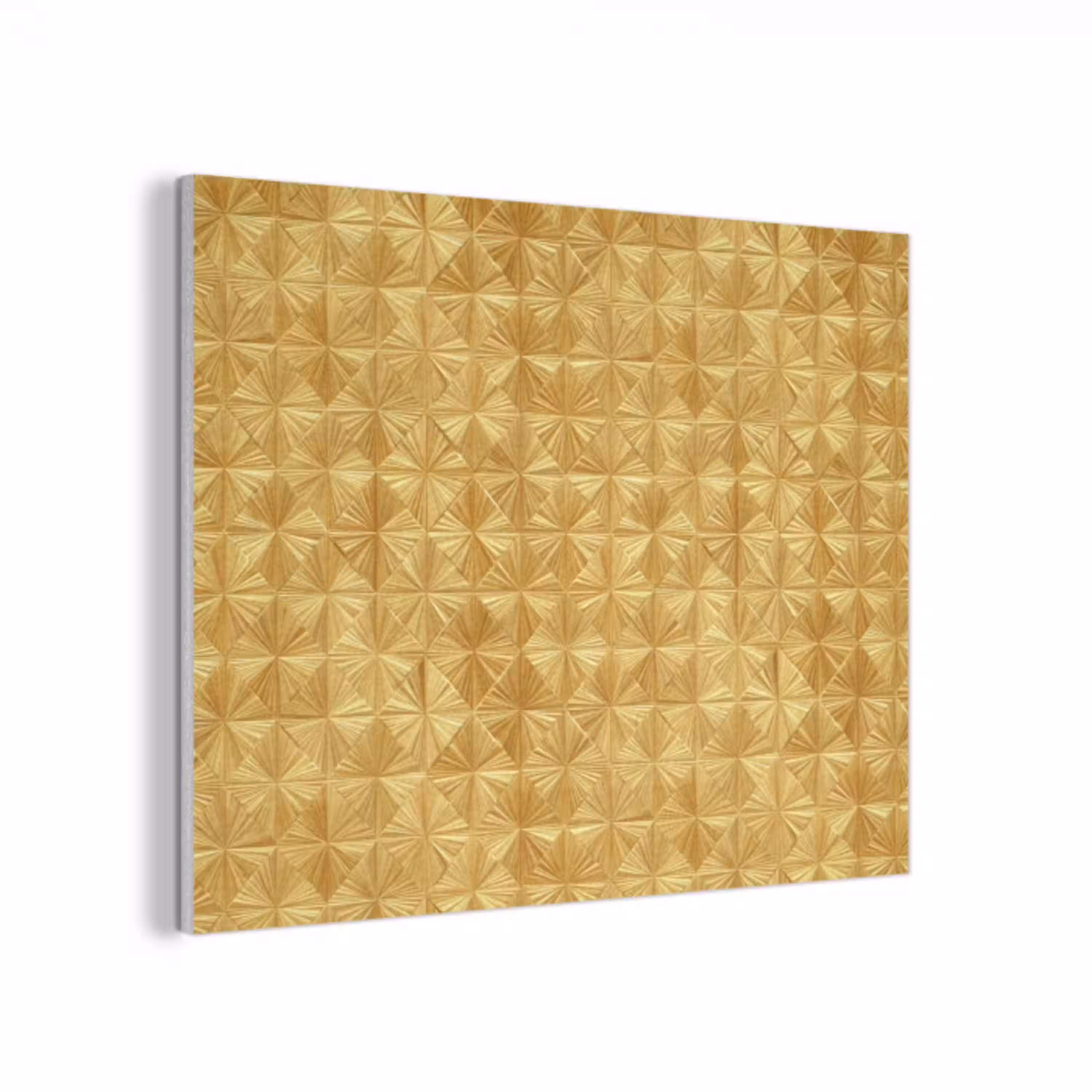 Tegels - Geometrisch - Reliëf - Goud PET vilt klein 837 -3d