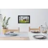 Doorkijk - Koe - Molen - Koeien - Weiland - Gras - Groen Muursticker klein -eettafel
