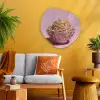 Noodles - Edelstenen - Stokjes - Roze Wandcirkel Organisch Plexiglas middel -sfeer4