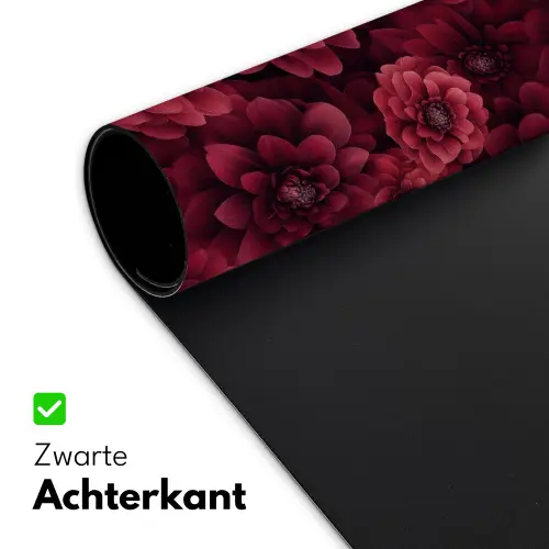 Dahlias - Bloemen - Rood Muismat XXL klein 681 -sfeer2