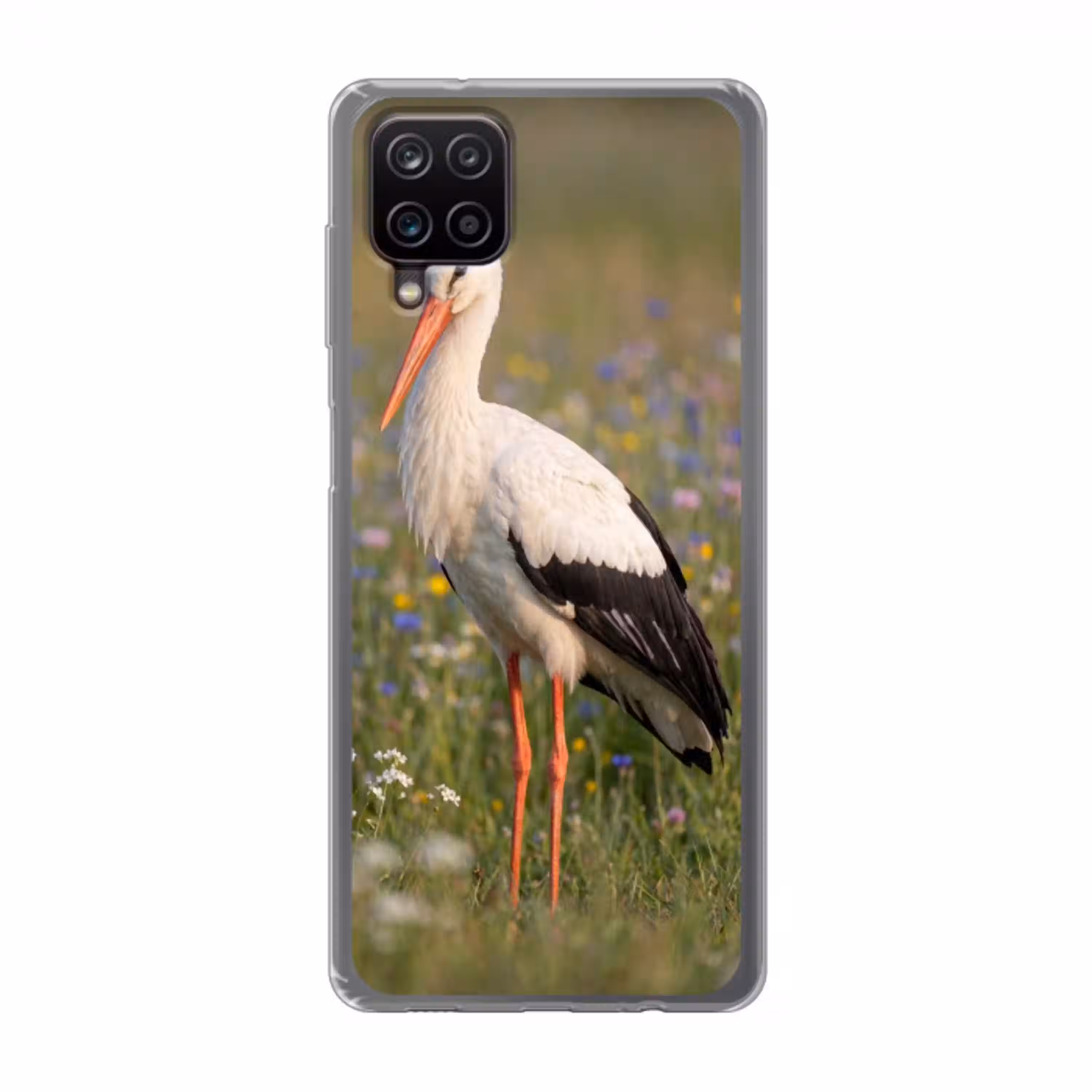 Ooienvaar - Bloemen - Weide - Kleurrijk Telefoonhoesje Samsung Galaxy A12 klein -3d