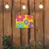 Bloemen - Illustratie - Kleurrijk tuinposter los doek klein -sfeer1