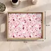 Terrazzo - Patroon - Roze Dienblad Rechthoek middel 911 -USP_Formaat