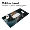 Papegaai - Vogel - Rots - Wit Muismat XXL klein -sfeer4