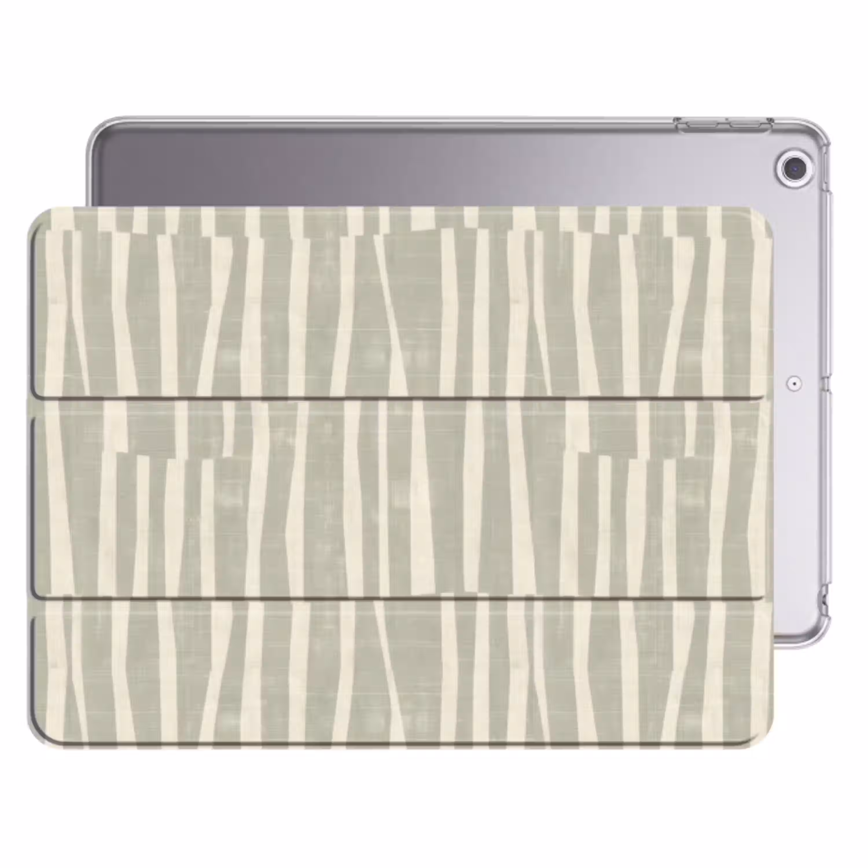 Saliegroen - Strepen - Geometrisch - Textuur - Patroon Apple iPad 2017 middel 1172 -threedimensional_3d_global