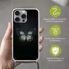 Vlinder - Monochroom - Balans Hoesje iPhone 16 Pro Max met koord klein -sfeer2_NL
