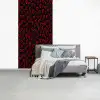 Zwart - Harten - Rood fotobehang vinyl groot 64 -slaapkamer