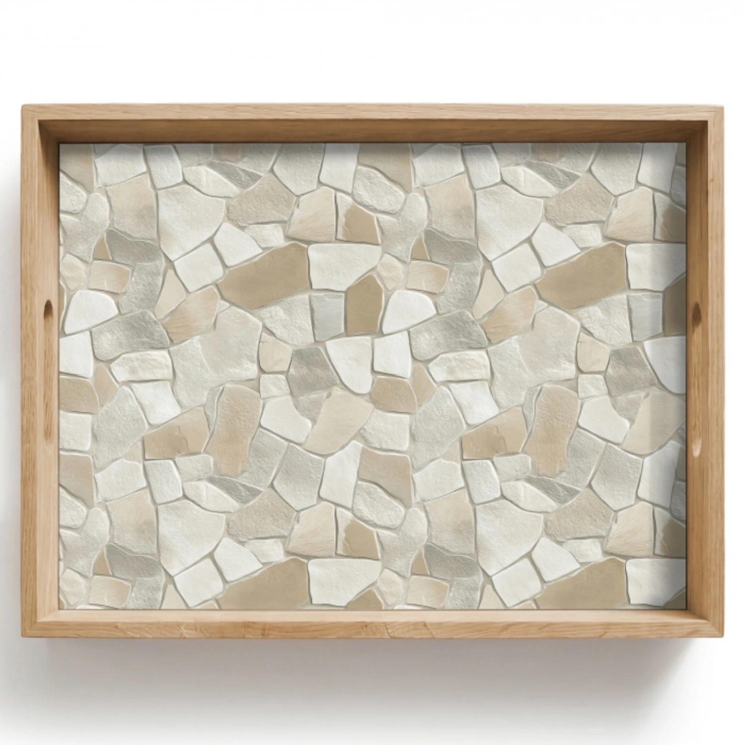 Mozaïek - Stenen - Beige Dienblad Rechthoek middel 911 -z3d_shopping