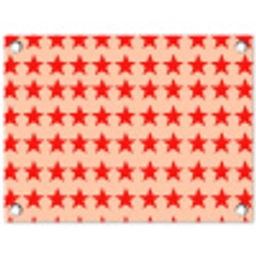 Patroon - Sterren - Rood tuinposter los doek klein 239 -3d