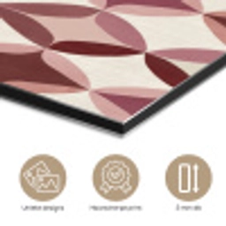 Ovaal - Textuur - Roze aluminium wit klein 46 -closeup_NL