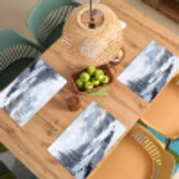 Sneeuwlandschap - Bergen - Rivier - Winter Placemat vinyl groot -zzsfeer5_Kitchenyeah-website