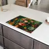 Vrouw - Panterprint - Jungle - Natuur - Luxe Inductie beschermer vinyl 3mm klein -sfeer8