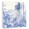 Tropisch - Jungle - Blauw plexiglas 5mm klein -zzzproduct_nieuw