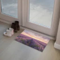 Landschap - Lavendelveld - Paars Deurmat klein -sfeer3