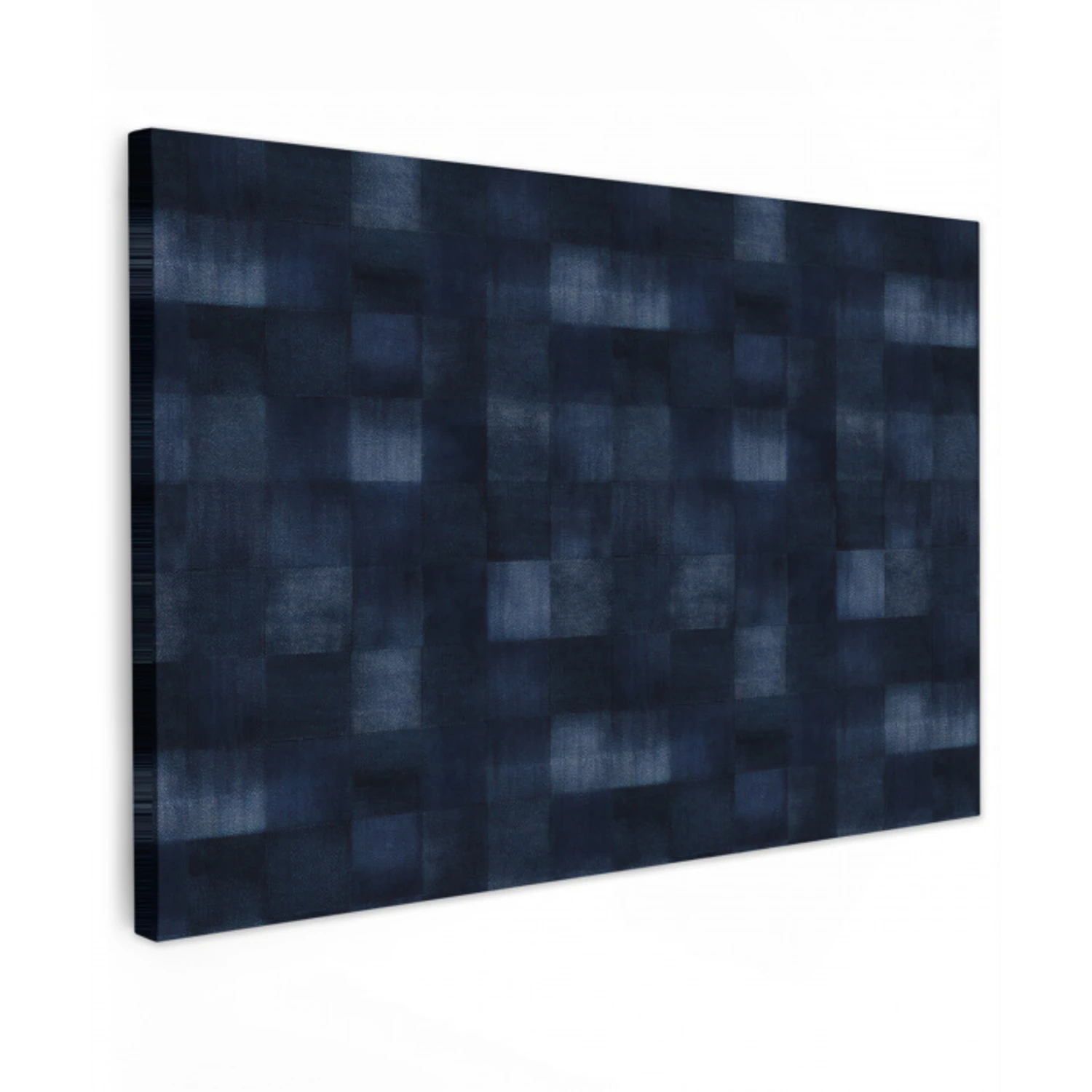Patroon - Ruit - Marineblauw canvas 2cm klein 34 -z3d