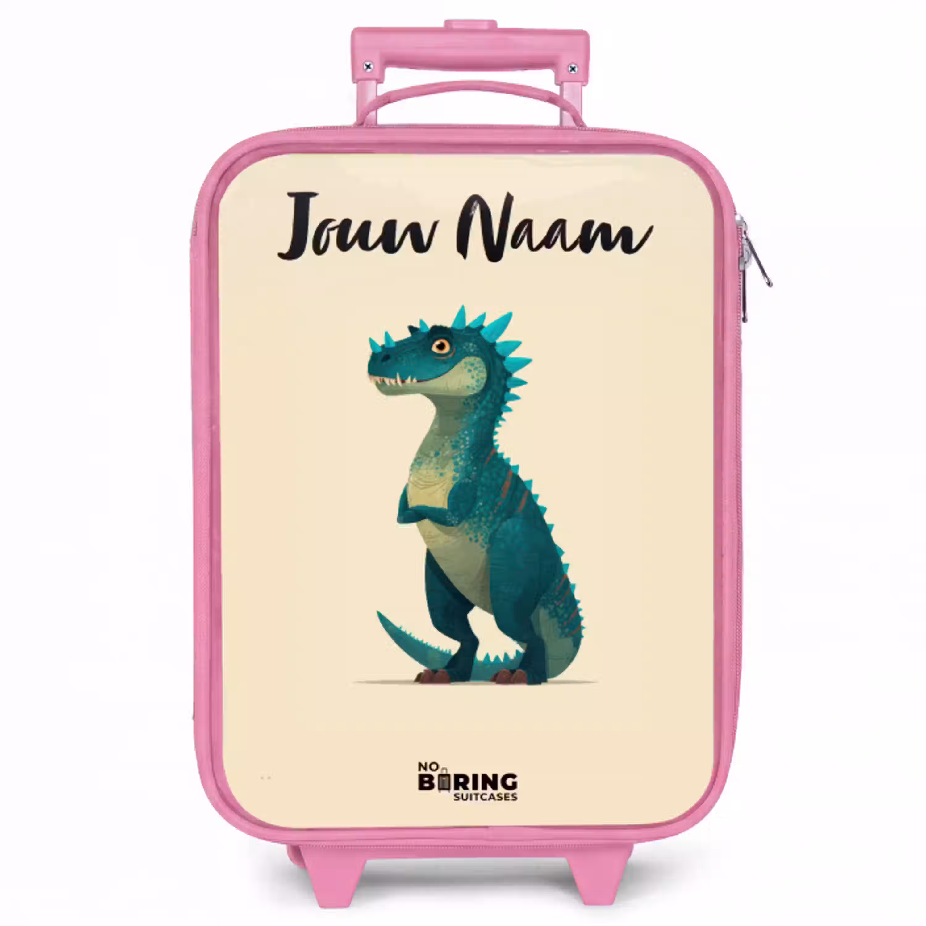 Dino - Dier - Blauw - Groen Kinderkoffer - Roze klein -zzz_website3d