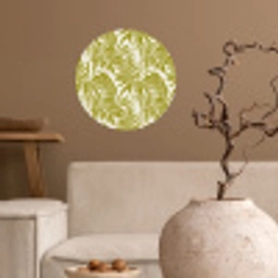 Palmblad - Patroon - Groen Wandcirkel behangsticker klein 186 -sfeer1