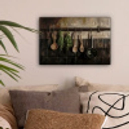 Keukengerei - Rustiek - Tegels - Kruiden canvas 2cm klein -sfeer1