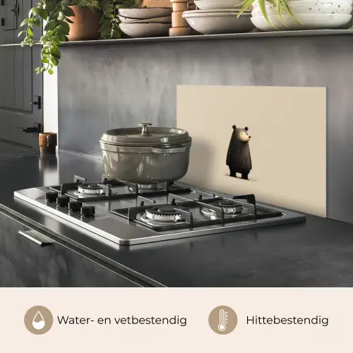 Beer - Donkerbruin - Minimalistisch keuken achterwand spatscherm klein -usp_NL
