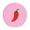 Peper - Rood - Illustratie Wandcirkel aluminium klein -3d