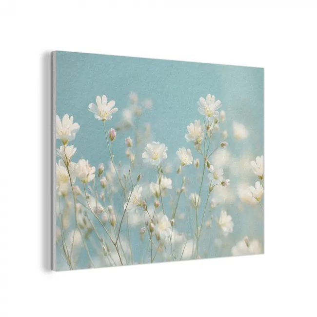 Stengels - Bloemen - Lucht - Wit PET vilt klein -3d