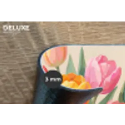 Tulpen - Abstract - Kleurrijk Placemat vinyl groot -closeup