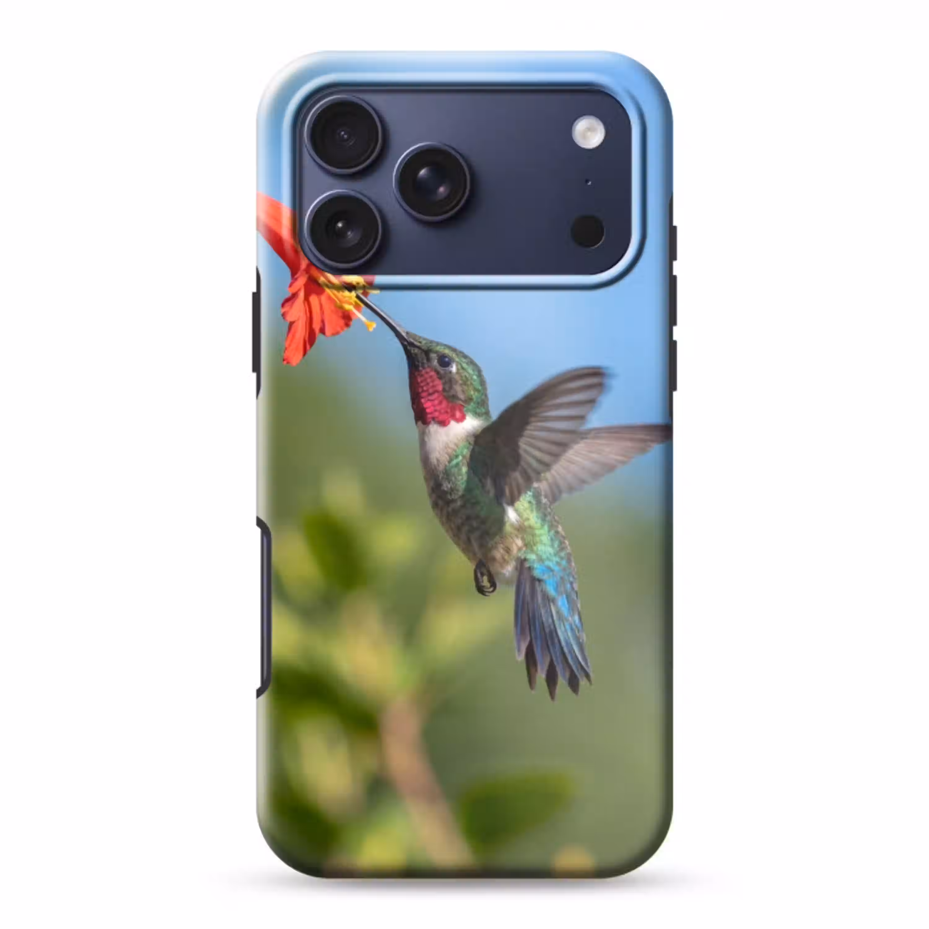 Kolibrie - Bloem - Natuur - Groen Toughcase MagSafe Apple iPhone 17 Pro Max klein -3d