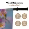 Bloemen - Paars - Overloop - Meeldraden Wandkleed katoen klein -sfeer2