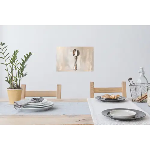 Lepel - Verf - Zilver Muursticker klein -eettafel