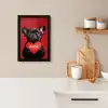 Amor - Hond  - Hartje - Rood KitchenYeah - Keuken - Fotolijst klein -sfeer1