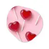 Lollies - Hartjes - Roze Wandcirkel Organisch Plexiglas middel -3d