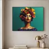 Vrouw - Hoodtooi - Tropisch - Fruit - Druiven Textielframe - compleet frame klein -sfeer2