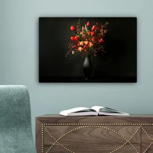 Bloemen - Takken - Boeket canvas 2cm klein -sfeer4