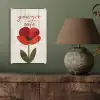 Klaproos - Bloem - Rood - Valentijn plexiglas 5mm klein -sfeer3
